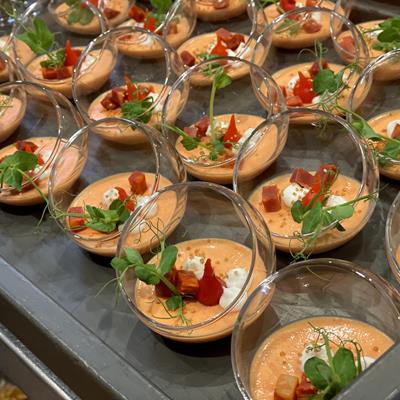 Mousse aux poivrons - chorizo