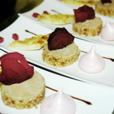 Gänseleber mit Pistatien und rote Beete