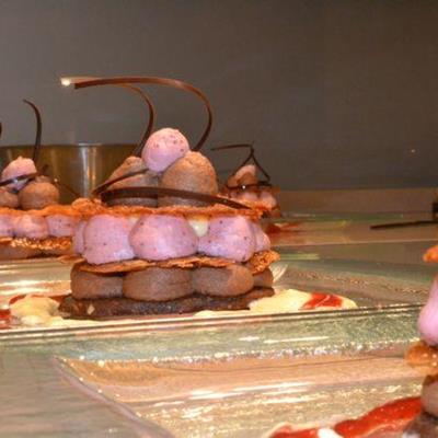 Erdbeere und Schokoladen Mousse